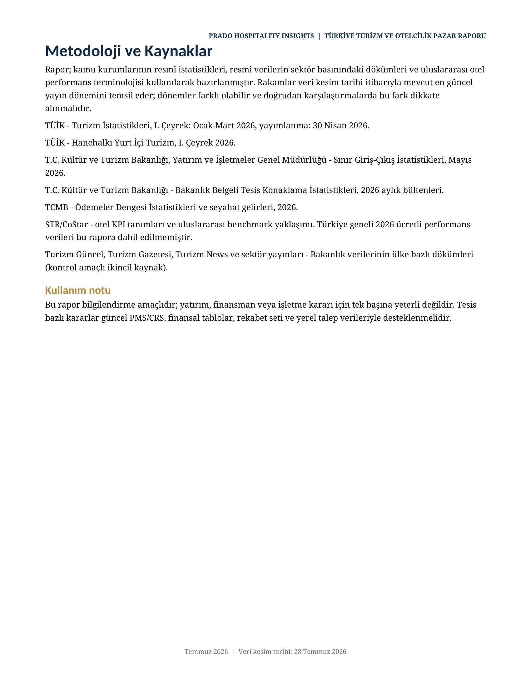 Prado Hospitality Turkiye Turizm Raporu 2026 12